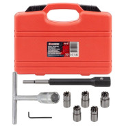 Набор фрез для чистки и восстановления посадочных мест дизельных форсунок, 7пр.  ...FORCEKRAFT FK-907G7