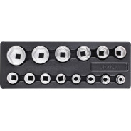 Головки 3/4", 19-55мм, 6гр в футляре (набор 14шт.)  YATO YT-55457