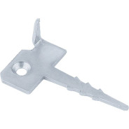 Крепление террасной доски КЛЮЧ, 2мм, 60мм х 30мм, цинк  Сибртех 46557