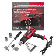 Термофен промышленный (220-240В, 2000Вт, 60-600°C)  FORCEKRAFT FK-HG55-2000LCD