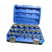 Головки торцевые 1/2", 12гр. 8-36мм, 21пр., CrV  H-D HD-13547