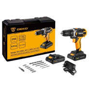 Дрель-шуруповерт аккумуляторная,20 В, 2АКБ 1,5 А/ч, 1350 об.мин, 42 Нм ,DEKO Banger 20V ONE + ...Deko 083-1110