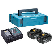 Комплект аккумулятор LXT 18.0 В BL1860B 2 шт. + зарядное устройство DC18RC в кейсе (Набор BL1860B 18...MAKITA 198118-0