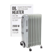 Радиатор масляный электрический (220-240V, 2000W, 9 секций, 3 режима нагрева)  ...FORCEKRAFT FK-YL-B08-9