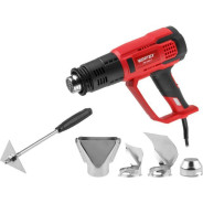 Термовоздуходувка HG 6124 T в кор. + набор сопл 2000 Вт, 2 режима., 60-600 °С (плавн. рег., 300, 500...WORTEX 1334742