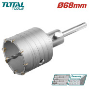 Коронка SDS-plus 68мм  TOTAL TAC430681