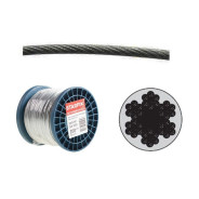 Трос стальной в ПВХ М4(3) DIN 3055 (бухта 200 м)  STARFIX SMP-53714-200