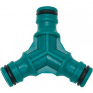 Соединитель-тройник для шлангов 1/2" (ABS, блистер)  FLO 89244