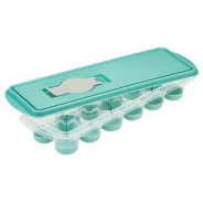 Форма для льда КАПЛЯ с крышкой и клапаном  (аквамарин)  IDEA М1250