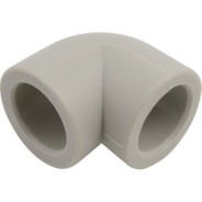 Колено ПП 25х90 сер.  FV Plast AA202025000