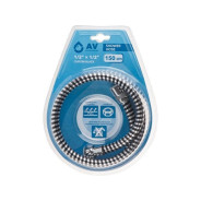 Шланг душевой, PVC, 1/2" г-г 150 см, хром-черн.  AV Engineering AVSSS-107