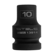 Головка ударная шестигранная, 10 mm, 1/2", CrMo  Stels 13914