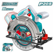 Пила циркулярная, диск 165 мм, 20В, БЕЗ АКБ,   TOTAL TSLI1652