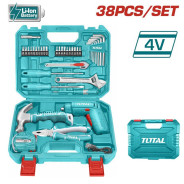 Отвертка аккумуляторная с набором инструмента   (38шт.)TOTAL THKTHP10386