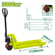 Тележка гидравлическая для поддонов 3000 кг  DYLLU DTNH1R30