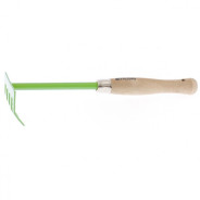 Грабли 5-зубые, 90х330 мм, стальные, деревянная рукоятка PALISAD ...PALISAD HOME 61755