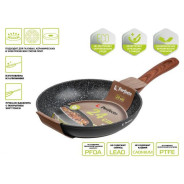 Сковорода ф 24х5.0 см, алюм., антиприг. покр., серия Hardy (Подходит для газовых, керамических, элек...PERFECTO LINEA 55-245011