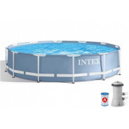 Каркасный бассейн Prism Frame, круглый, 366х76 см + фильтр-насос 220 В (от 6 лет)  ...INTEX 26712NP