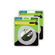 Лента бордюрная 19мм х 19мм х 3,2м, белая  ZOOM 02-5-5-501