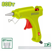 Термоклеевой пистолет ,  220В,80 Вт,  стержни 7 мм, DYLLU DTGL1603