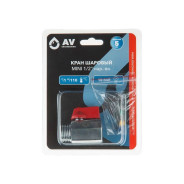 Кран шаровый MINI 1/2" нар.-вн.  AV Engineering AVE161001