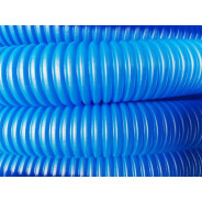Трубка защитная гофрированная 22/27mm бухта 50м синяя (для 20 трубы) (Пешель для 20 трубы) ...AV Engineering 