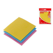 Салфетки влаговпитывающие, 3 шт., 15,7х14,5 см, целлюлоза  PERFECTO LINEA 54-157145