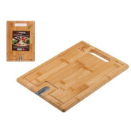 Доска разделочная из бамбука с точилкой для ножей, 33х23х1.5 см, BAMBOO  ...PERFECTO LINEA 35-332315