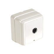 Розетка ТВ, открытая, кремовая, BRON,  MUTLUSAN 2160 170 0202