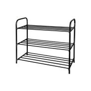 Этажерка для обуви Ника комфорт 3-х секционная, 590х330х790 mm, черный  ...NIKA ЭТК3/Ч