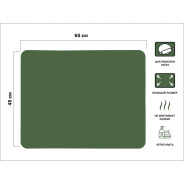 Коврик для теста силиконовый, 65х45 см, NATURAL GREEN (БОЛЬШОЙ)  PERFECTO LINEA 23-654513