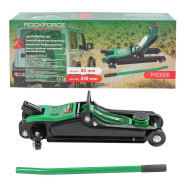 Домкрат подкатной гидравлический 2т низкопрофильный (h min 85мм, h max 340мм)  ...Rock FORCE RF-TH33009