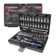 Набор инструмента 57пр. 1/4" (6-гран.)(4-14мм)(E4-E10)  Forsage F-2571-5