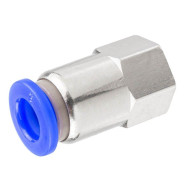 Фитинг для пластиковых трубок 6мм с внутренней резьбой 1/8"  ...Forsage F-SPCF06-01