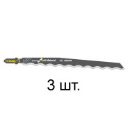 Пилка лобзиковая по мягким матер. T313AW (3 шт.)  (пропил прямой, тонкий, волнистый край ножа)  ...BOSCH 2608635187