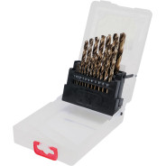 Свёрла по металлу 1.0-10.0mm Co-HSS (набор 19пр.)  YATO YT-41604