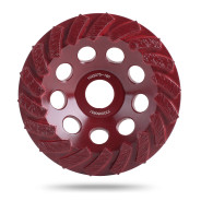 Чашка турбо для шлифовки бетона и гранита BG/M, 125D-5T-7.2W-22.2  ...MESSER 03-03-125