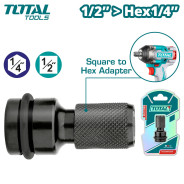 Адаптер с квадрата на шестигранник 1/2 - 1/4  TOTAL TAC60501