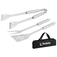 Набор для барбекю 3 в 1  (В набор входит:  вилка для мяса, щипцы, лопатка.)  ...PERFECTO LINEA 47-111331