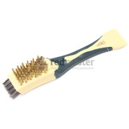 Щетка по металлу ручная в пластиковом корпусе с прорезиненной рукояткой 3в1(скребок-35мм;материал пр...Rock FORCE RF-340129725