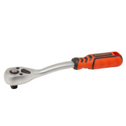 Трещотка реверсивная с прорезиненной ручкой 1/2''(L-250мм, 72зуб)  ...FORCEKRAFT FK-80724