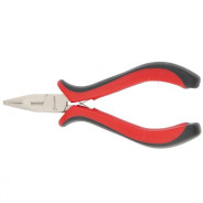 Длинногубцы Mini, 130 mm, никелированные, прямые, авторазжим, двухкомпонентные рукоятки  ...Matrix 17810