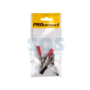 Зажим крокодил, длина 50 mm, ток 10A, (2шт.) (пакет)  PROCONNECT 16-0012-9