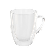 Кружка стеклянная с двойными стенками, 400 мл, серия Grande  ...QWERTY 74002