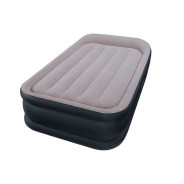 Надувная кровать с подголовником Twin Deluxe, 99х191х42 см, встр. эл. насос  ...INTEX 64132