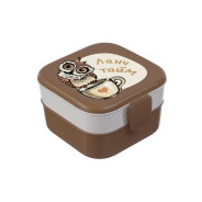 Контейнер для обеда (0.4+0.4л), совы  IDEA М1232