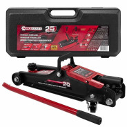 Домкрат подкатной гидравлический 2.5т (h min 90мм, h max 400мм) в кейсе  ...FORCEKRAFT FK-T830031DS