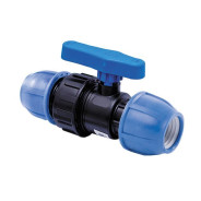 Кран компрессионный 40 для ПЭ трубы  РосТурПласт 16353