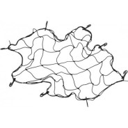 Сетка для закрепления багажа 90х90см 8 крючков  VOREL 82261