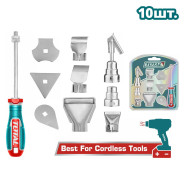 Набор насадок для строительного фена   (10 шт)TOTAL TBA1011